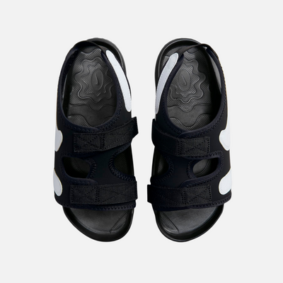 Nike Sunray Adjust 6 Older Kids' Slides -Black/White