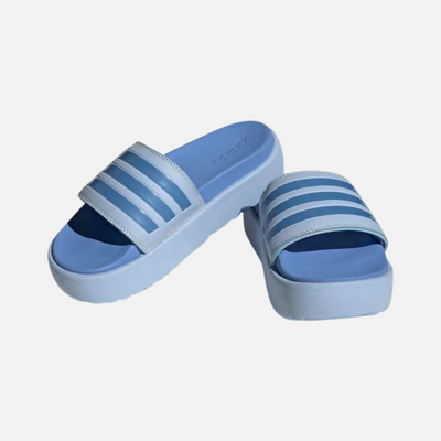 Adidas Adilette Platform Women Sportswear Slide -Blue Dawn/Blue Fusion Met./Blue Fusion