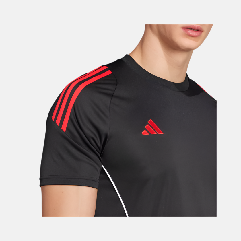 Adidas Tiro 24 Men's Football Jersey - Black / Pure Ruby