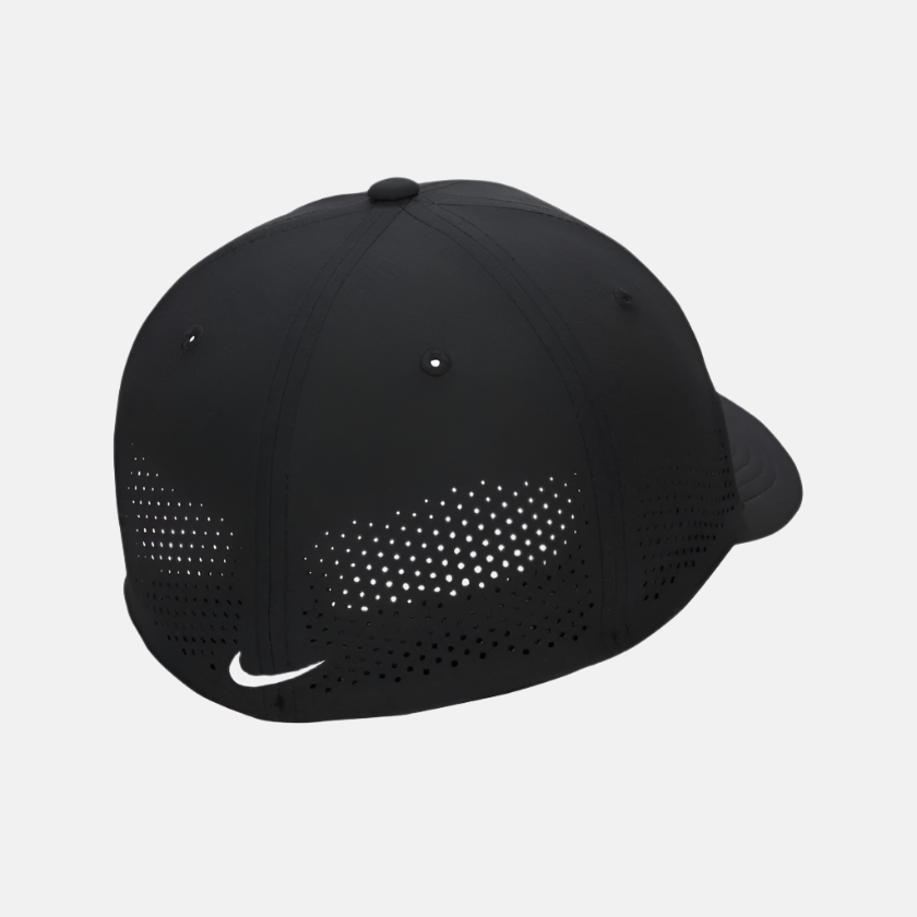 Nike Dri-FIT ADV Rise Structured Swoosh Flex Cap -Black/Anthracite/White