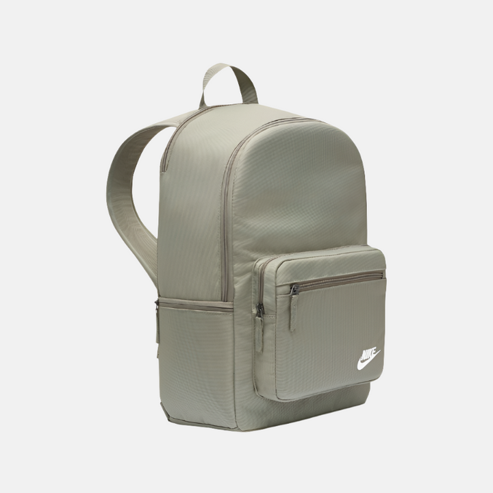 Nike grey heritage metallic logo backpack best sale