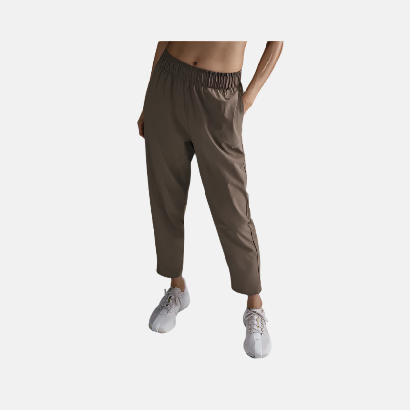 Nike Dri-FIT Fast Mid-Rise 7/8 Women's Running Trousers -Mink Brown/Mink Brown