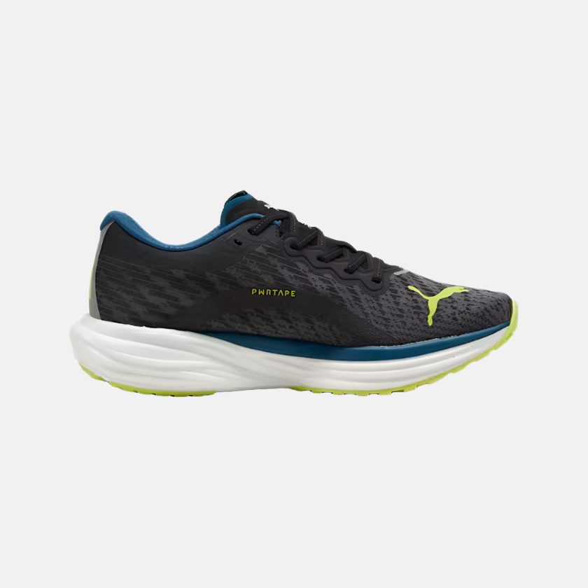 Puma Deviate NITRO 2 Men's Running Shoes -Black/Ocean Tropic/Lime Pow