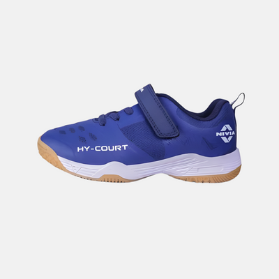 Nivia HY-COURT KIDS 2.0 Badminton Shoes -Navy Blue