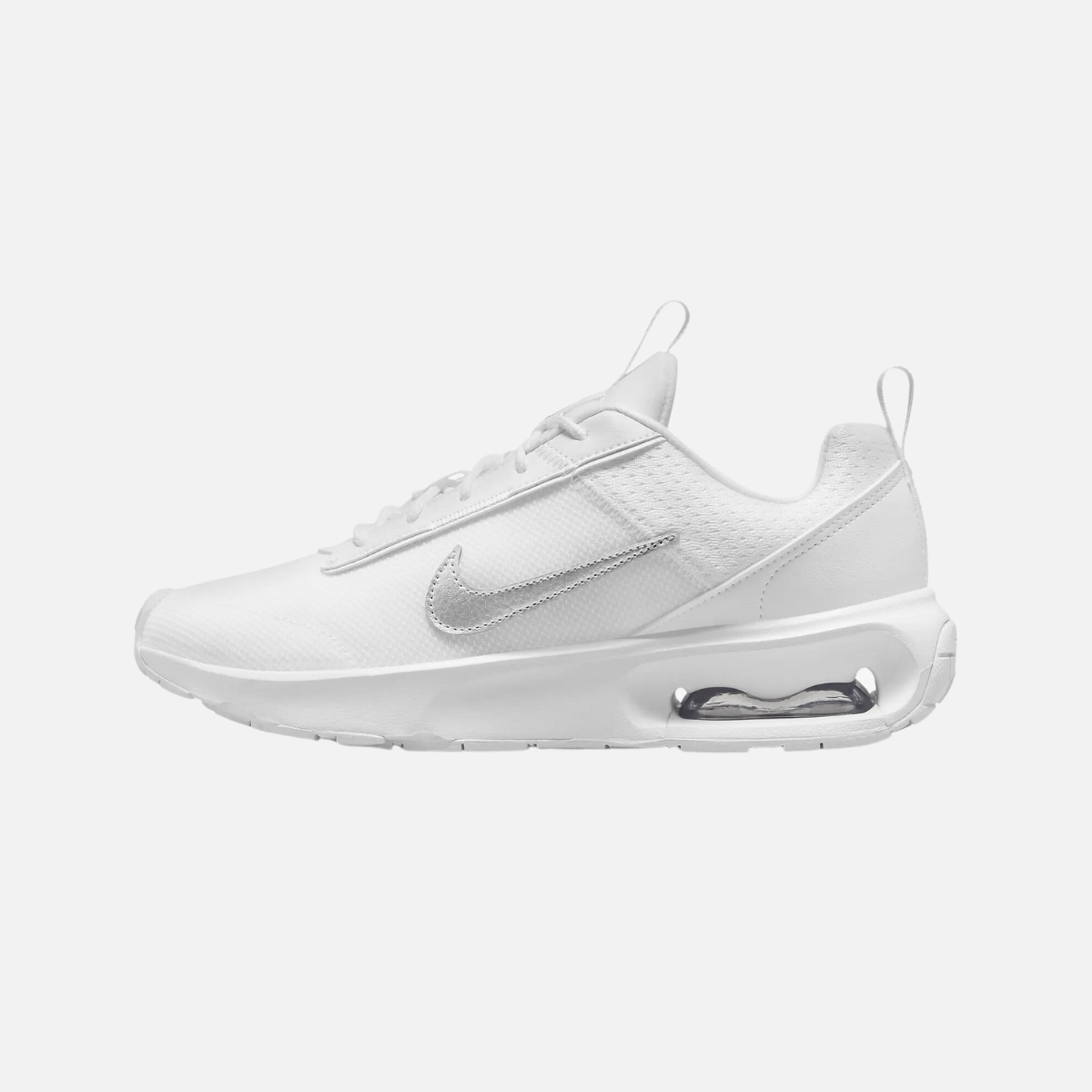 Nike Air Max INTRLK Lite Women's Lifestyle Shoes - White/White/Metallic Silver