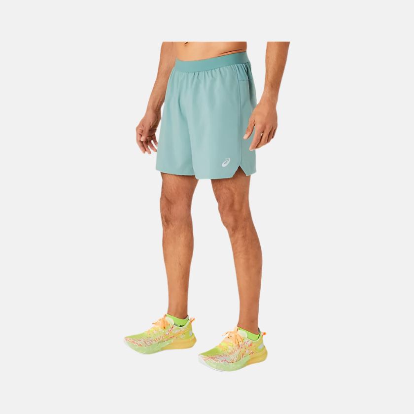 Asics Road 2in1 7inch Men's Running Shorts - Celadon/Light Celadon