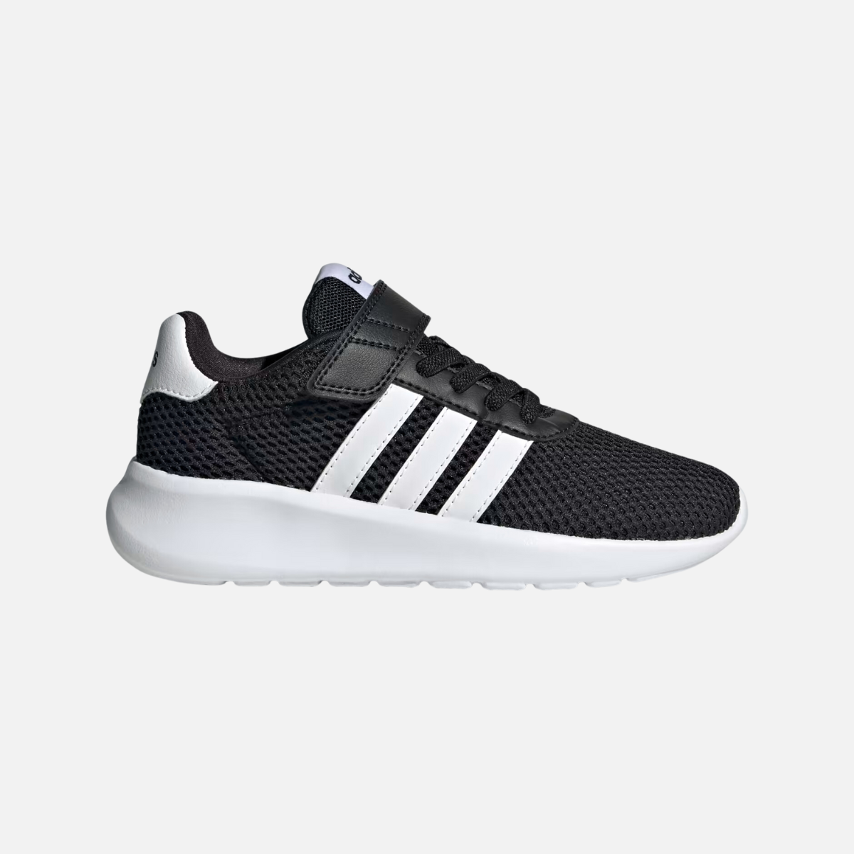 Adidas Lite Racer 3.0 Lifestyle Running Kids Unisex Shoes BOY AND GIRL (4-7 YEAR) -Core Black/Cloud White/Cloud White