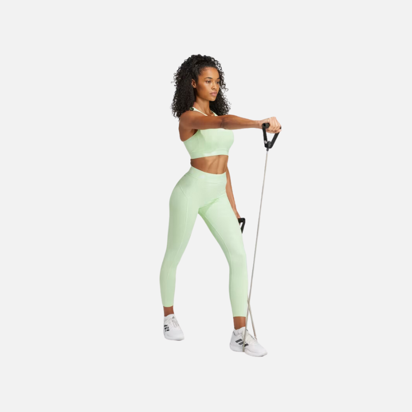 Adidas Techfit Printed 7/8 Women's Training Leggings -Semi Green Spark