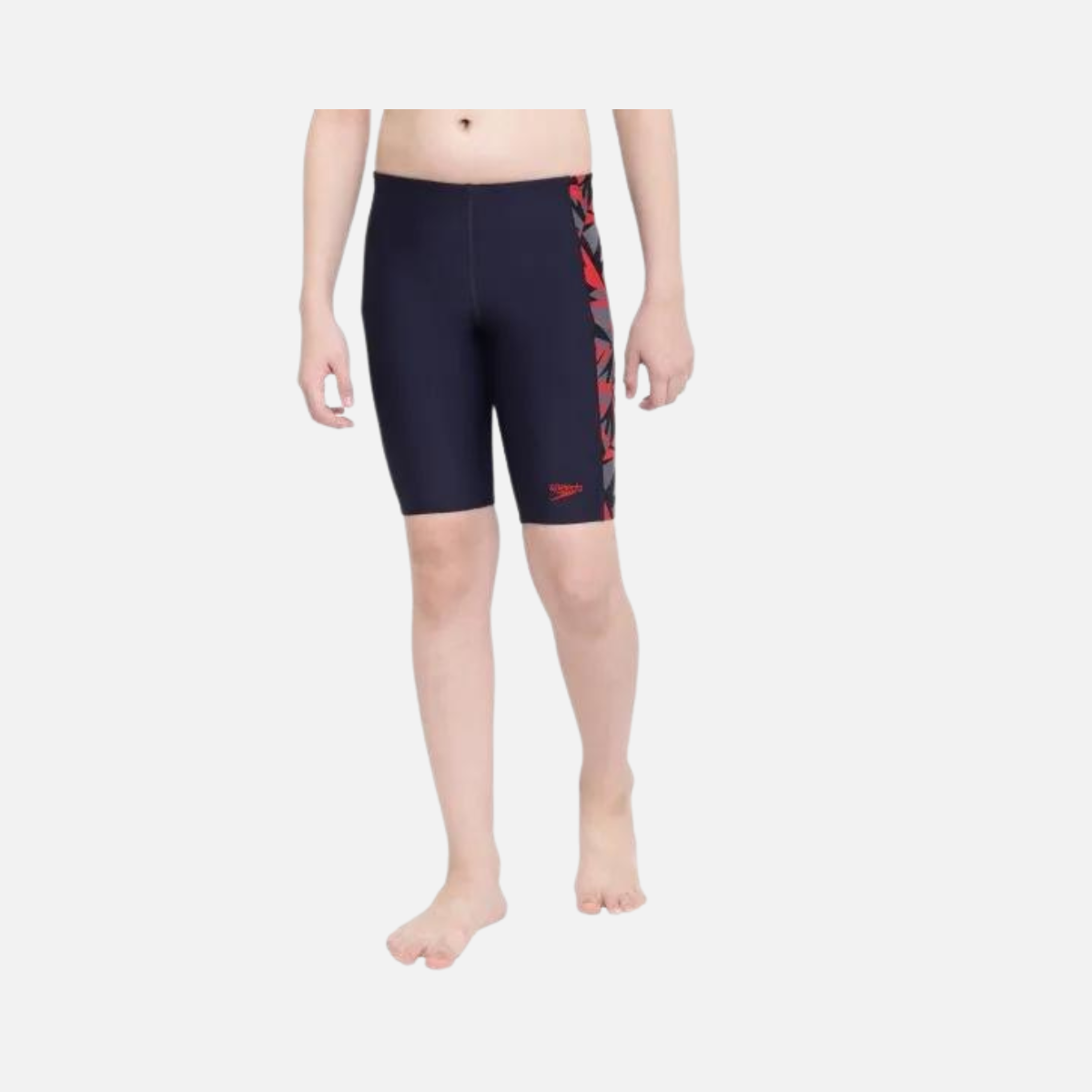 Speedo Sports Logo Panel Jammer -True Navy/Fed Red/Dove Grey