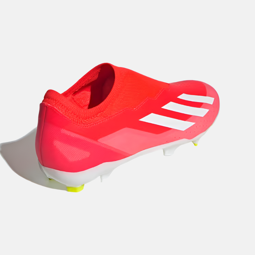 Adidas x Crazyfast League Laceless Firm Ground Football Shoes -Solar Red/Cloud White/Team Solar Yellow 2