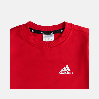 Adidas B 3Stripes Kids Girl Sweat shirt (5-16 Years) -Better Scarlet