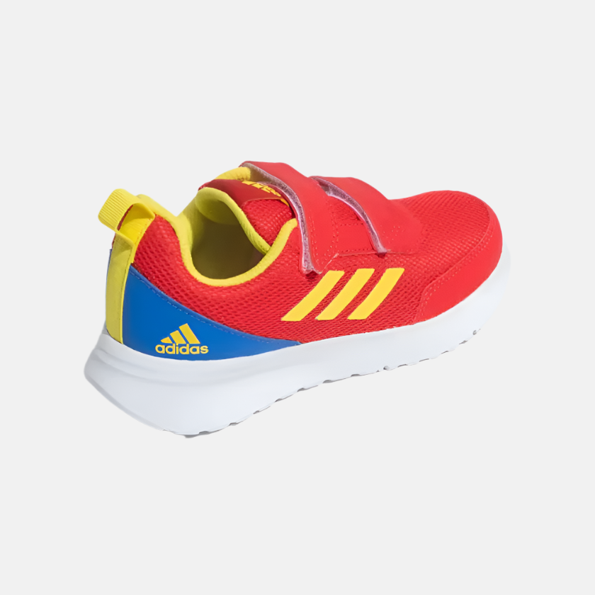 Adidas Kids Influenco Kids Unisex Shoes (4-16 Years) -Better Scarlet/Impact Yellow/Blue