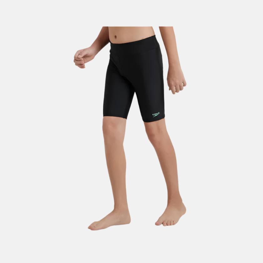 Speedo Endurance10 Essential Houston Boy's Jammer -Black/Arctic Glass