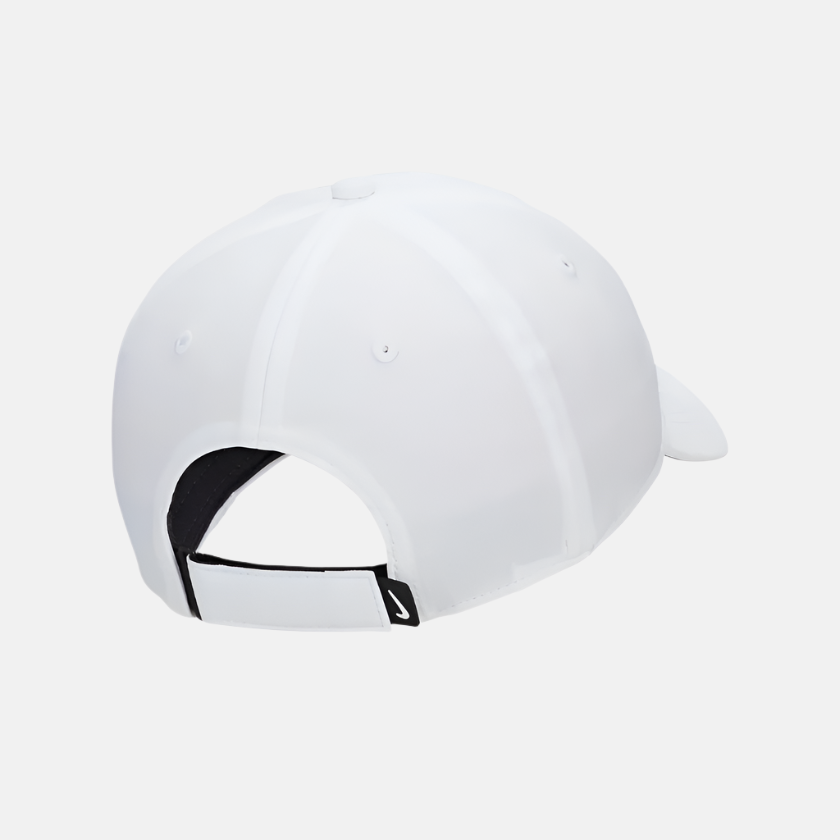 Nike Dri-FIT Club Structured Swoosh Cap -White/Black