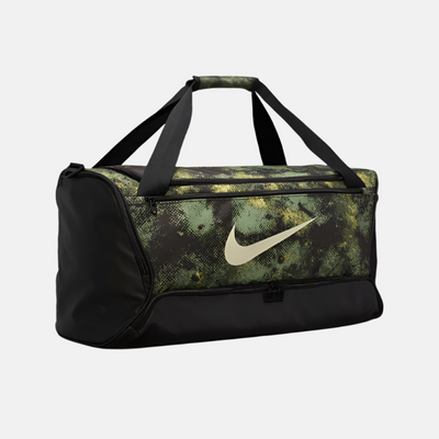 Nike Brasilia Duffel Bag 60L -Oil Green/Black/Coconut Milk