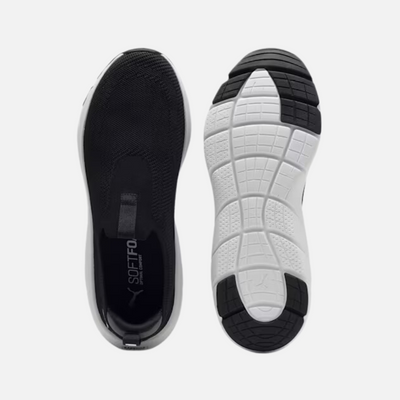 Puma Softride Flex Knit Men's Slip-On Shoes -Black/Cool Dark Gray
