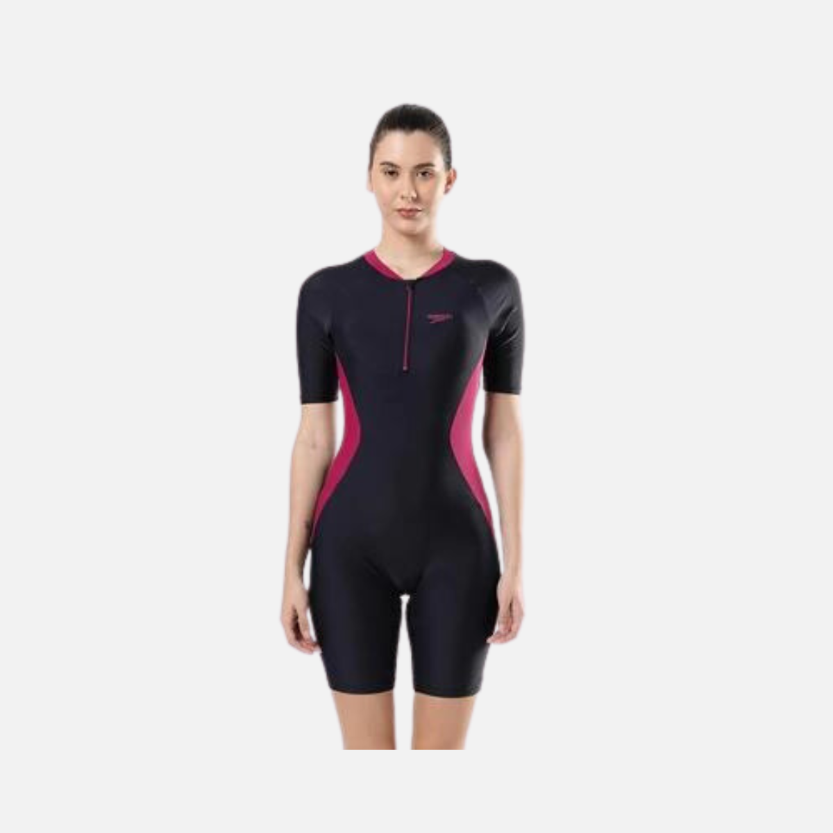 Speedo Essential Panel Women's Kneesuit Swimwear -True navy/Berry