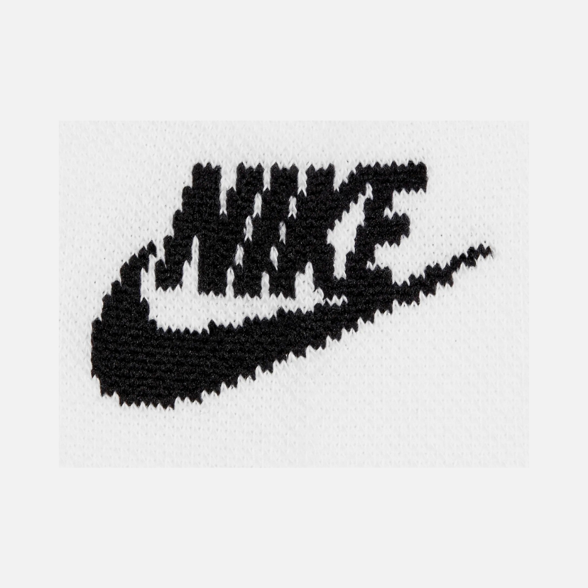 Nike Sportswear Everyday Essential No-Show Socks (3 Pairs) -White/Black