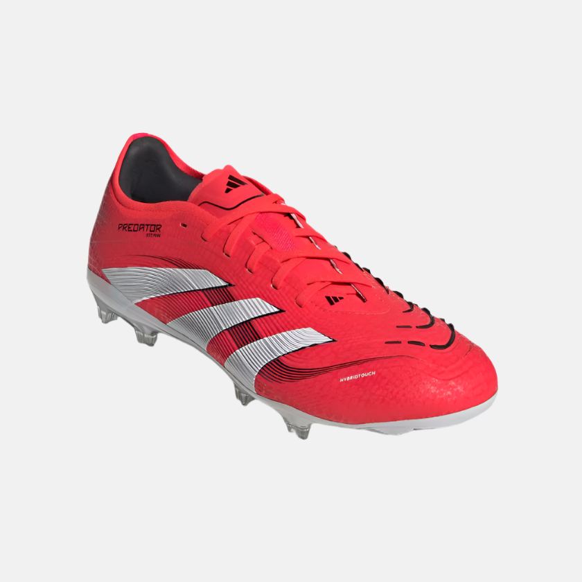 Adidas Predator Pro Firm Ground Unisex Football Shoes -Lucid Red/Cloud White/Core Black