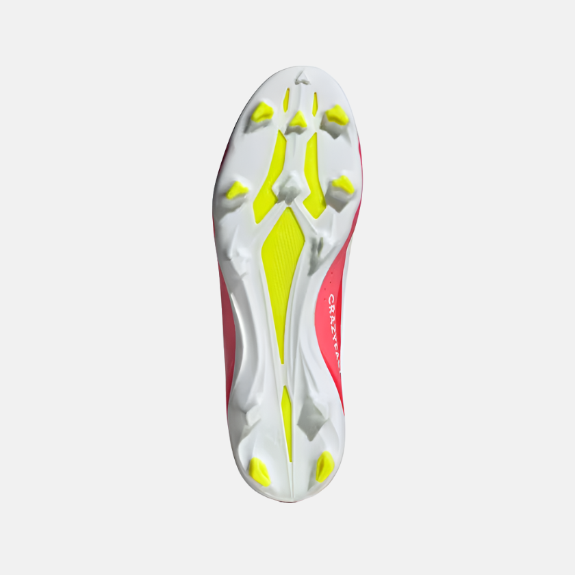 Adidas x Crazyfast League Laceless Firm Ground Football Shoes -Solar Red/Cloud White/Team Solar Yellow 2