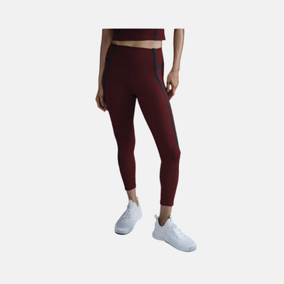 Nike One High-Waisted 7/8 Women's Leggings -Dark Team Red/Armoury Navy/Black