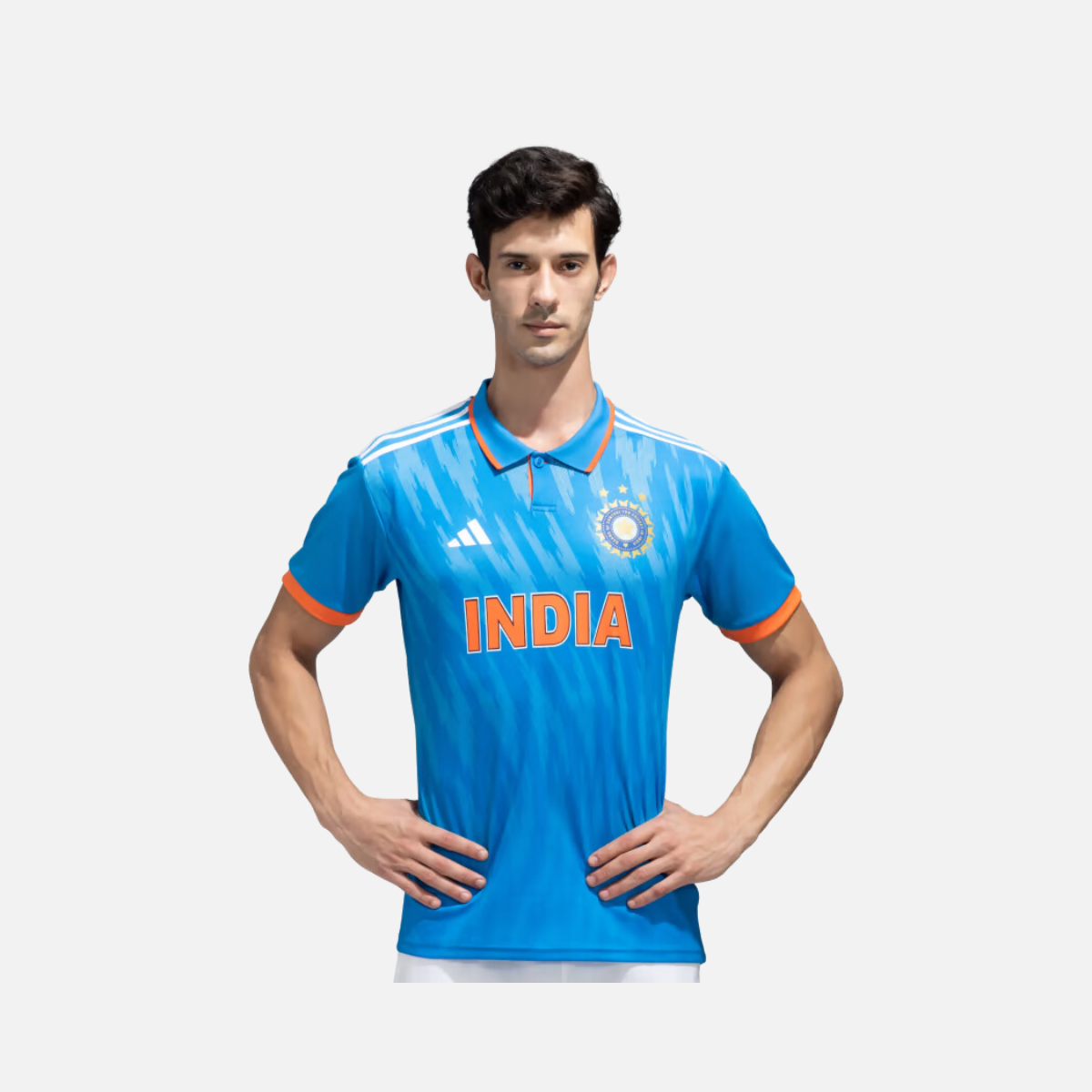 Adidas India Cricket Odi Official Replica Men's Jersey -Bright