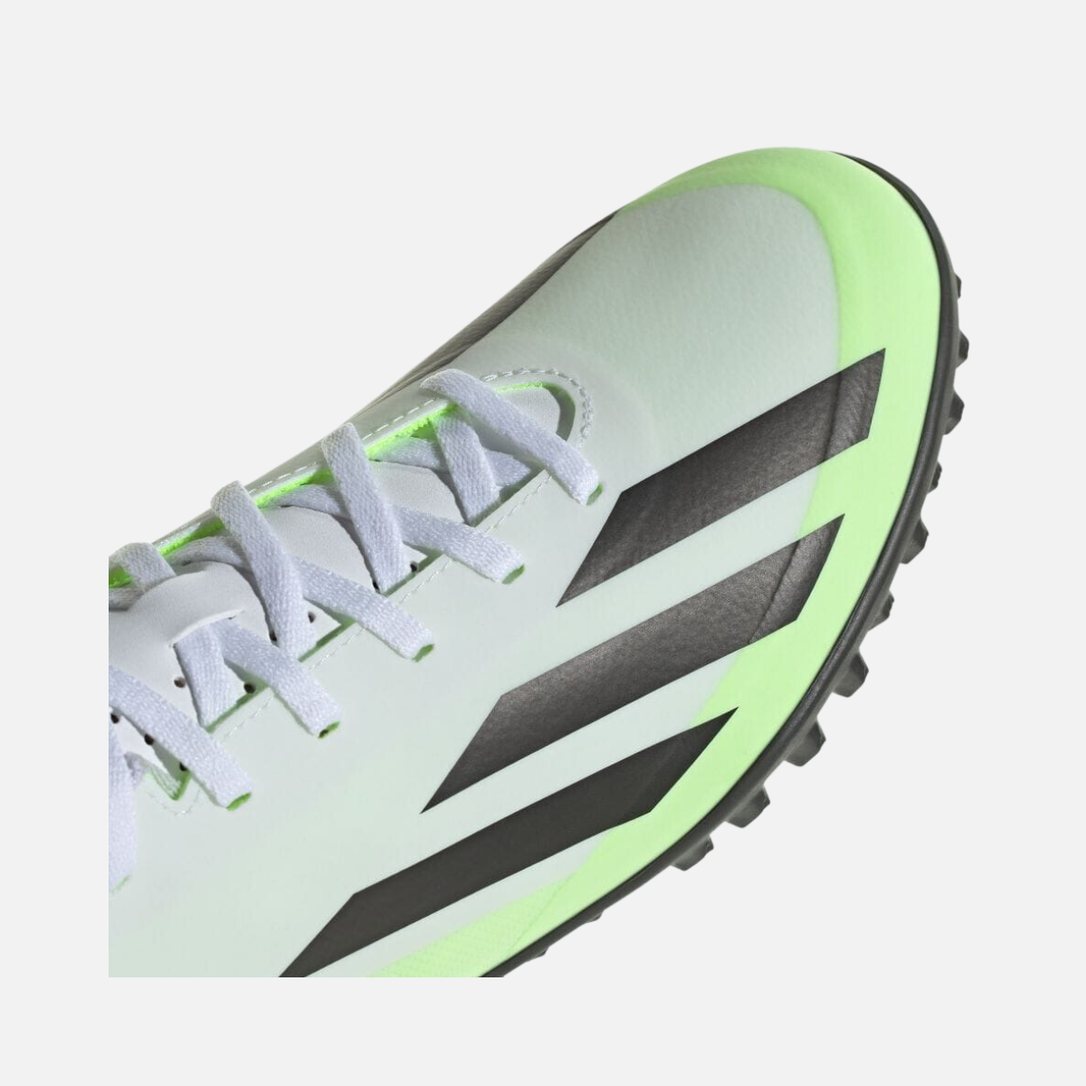 Adidas X-CRAZYFAST.4 TF Football Shoes -Footwear White/Core Black/Lucid Lemon