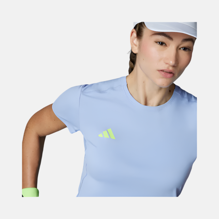 Adidas Adizero Essentials Women's Running T-shirt -Blue Spark