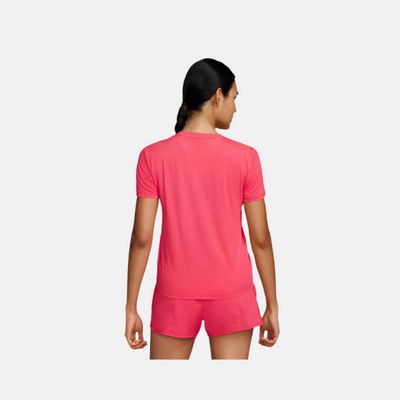 Nike Women's Nike Dri-Fit One Classic T-Shirt -Aster Pink/Black