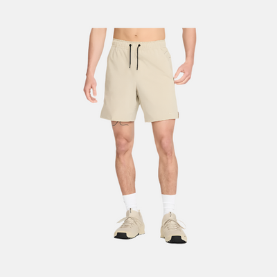 Nike Dri-FIT Unlimited Men's 18cm (approx.) Unlined Versatile Shorts -Desert Khaki/Black/Desert Khaki