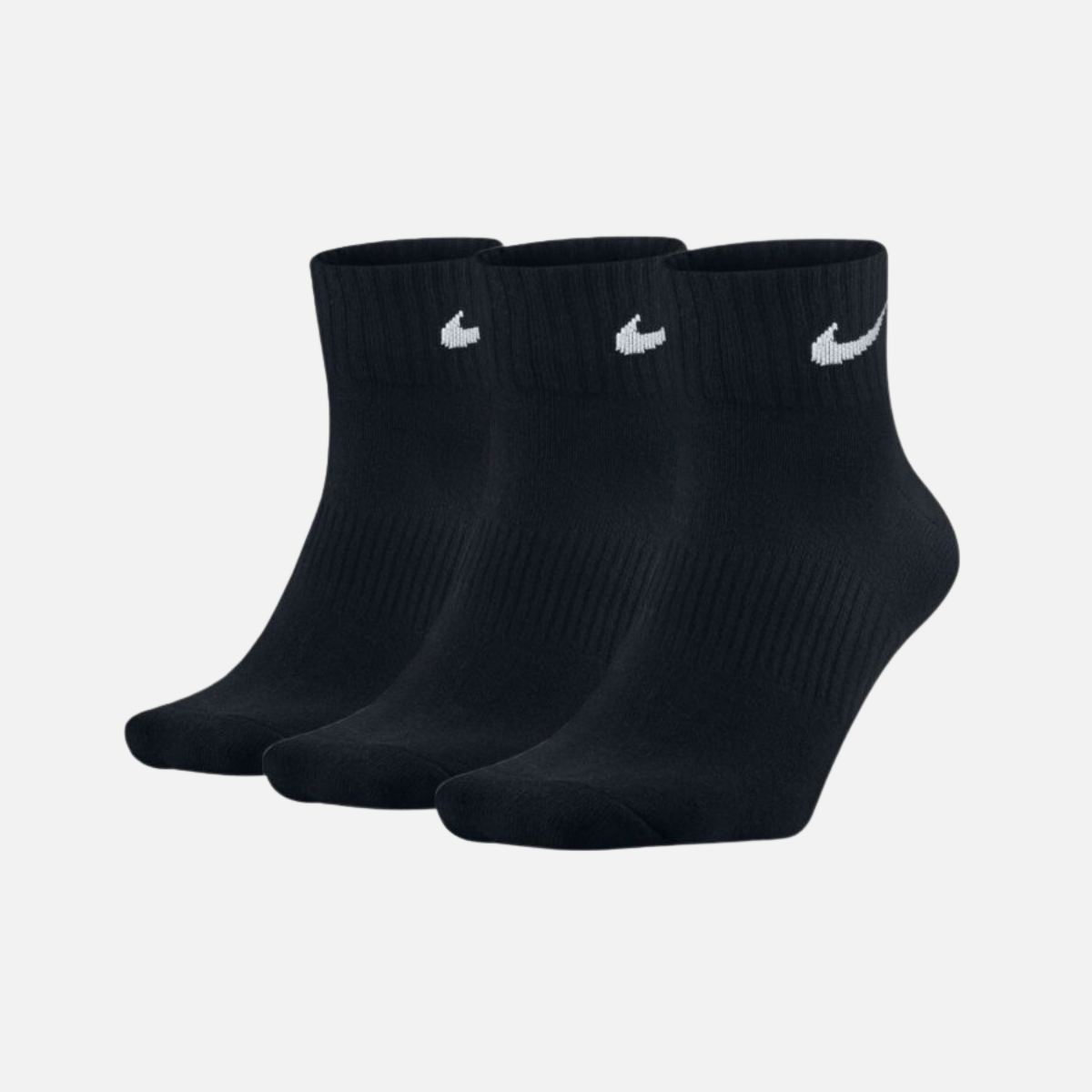 Nike Everyday Cushion Ankle Training Sock (3 Pair) - Black/White