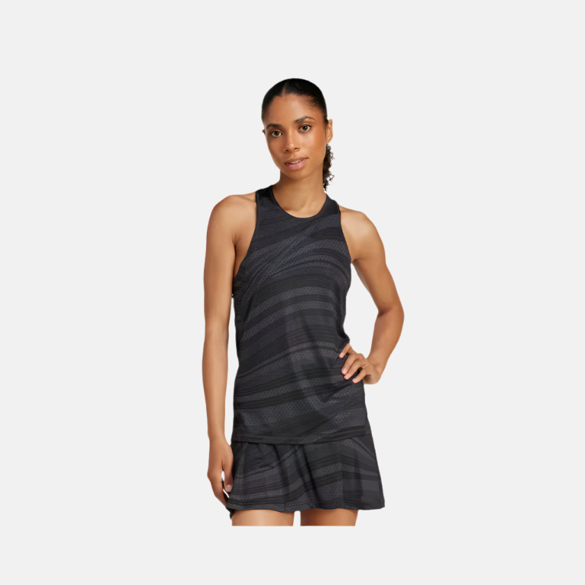 Adidas Club Tennis Climacool Graphic Women's Tennis Tank Top -Carbon