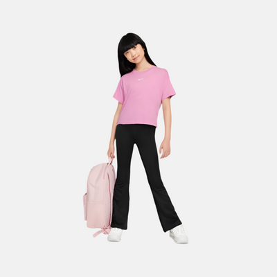 Nike Sportswear Essential Big Kids Girls T-Shirt -Magic Flamingo