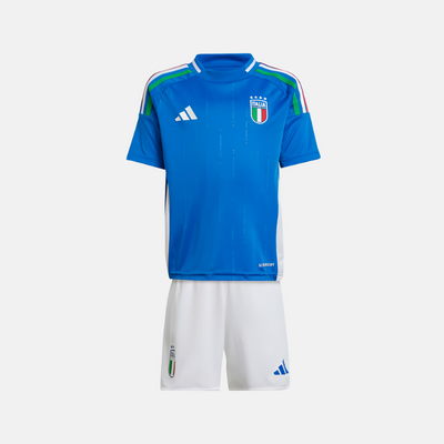 Adidas Italy 24 Home Kids Unisex Football Mini Kit (1-6 Years)-Blue