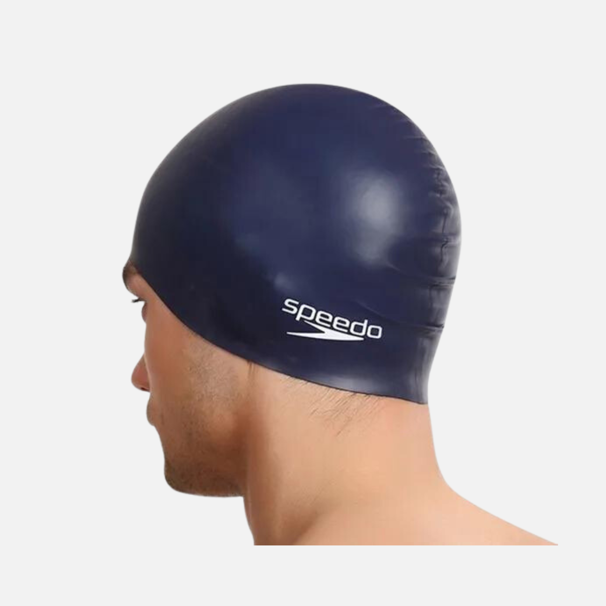 Speedo Flat Silicon Adult Cap -Navy