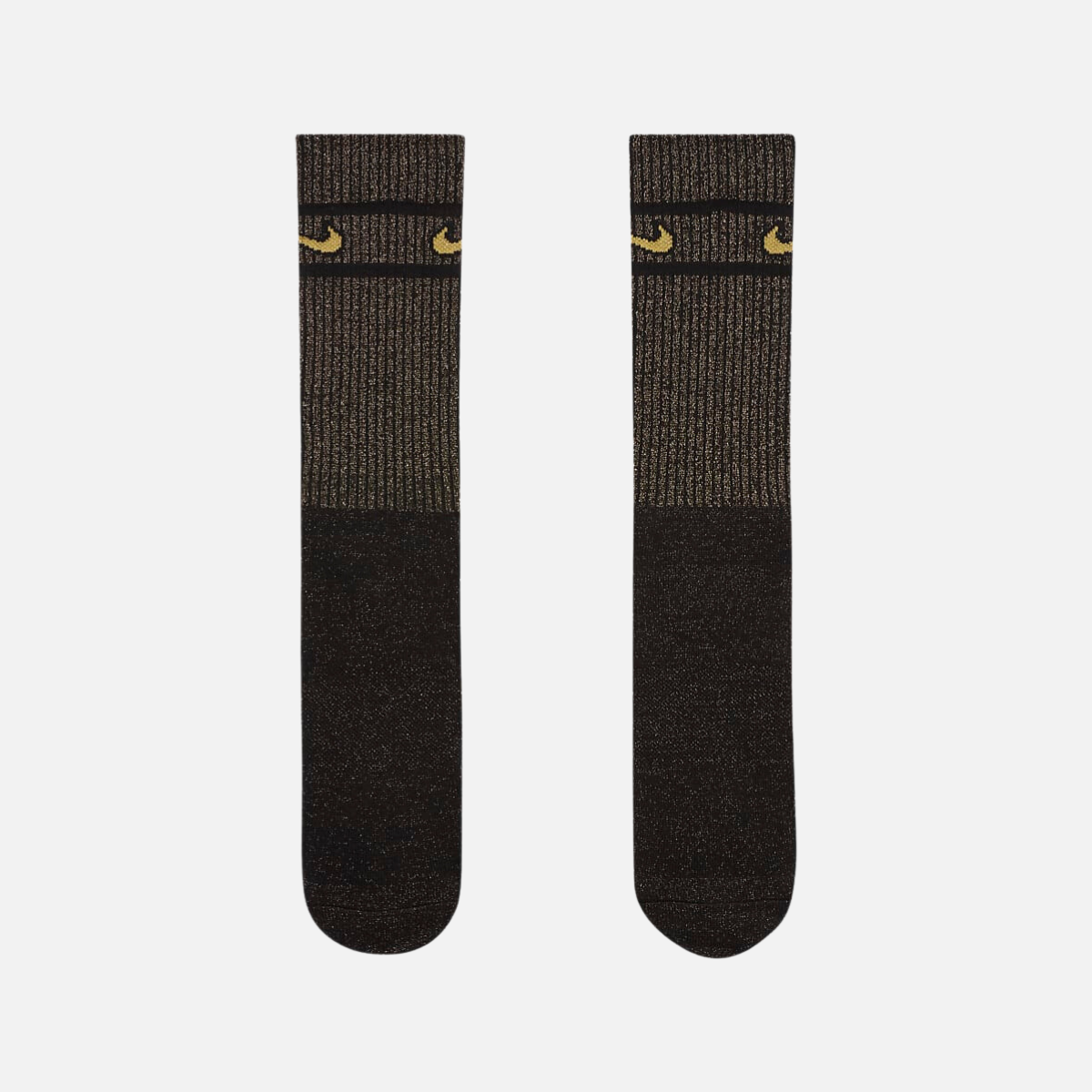 Nike Everyday Essential Metallic Crew Socks -Black/Metallic Gold/Buff Gold