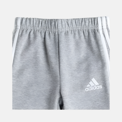 Adidas I 3 Stripes Hooden Full sleeve Kids Unisex Set (6-4Years) -Medium Grey Heather