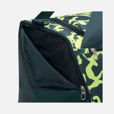 Nike Brasilia Duffel Bag (Medium, 60L) - Deep Jungle/Light Lemon Twist/White