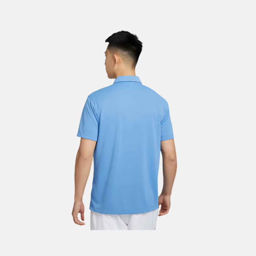 Nike Court Dri-FIT Men's Tennis Polo T-shirt -Blue Beyond/White