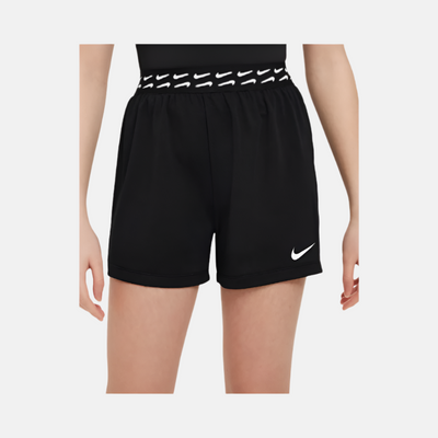 Nike Trophy Older Kid's Girl Dri-FIT Training Shorts -Black/White