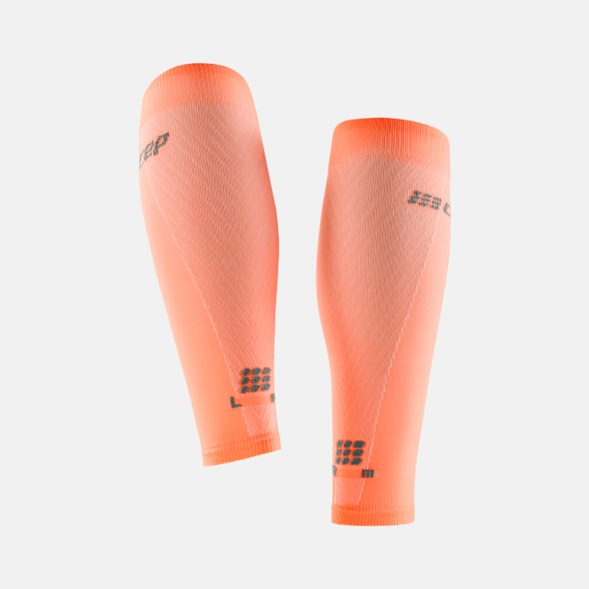 Cep Ultralight Compression Women's Calf Sleeves -Coral/Cream