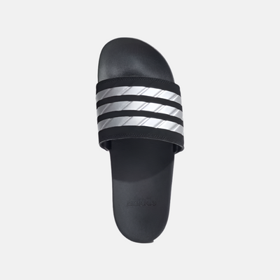 Adidas Acteve Comfort On Unisex Slide -Core Black/Silver Metallic