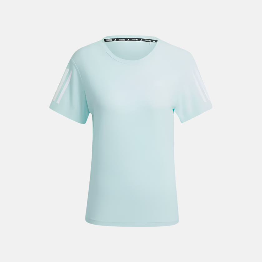 Adidas Own the Run Women's Running T-shirt -Semi Flash Aqua