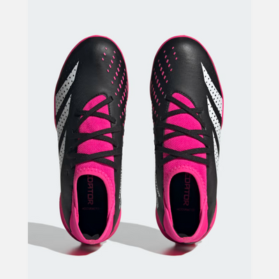 Adidas Predator Accuracy.3 Turf Soccer Kids Unisex Shoes BOY AND GIRL (4-16 YEAR)-Core Black/Cloud White/Team Shock Pink 2
