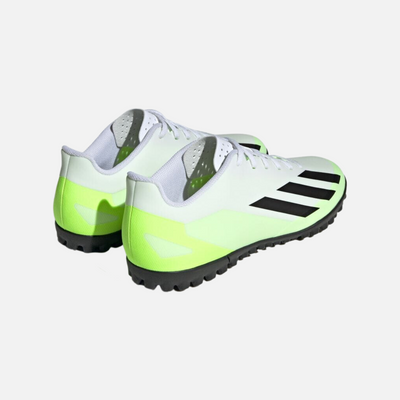 Adidas X-CRAZYFAST.4 TF Football Shoes -Footwear White/Core Black/Lucid Lemon