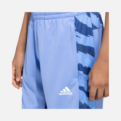 Adidas Boy Camo Graphic CB Kids Shorts (8-16 Year) -Blue Fusion