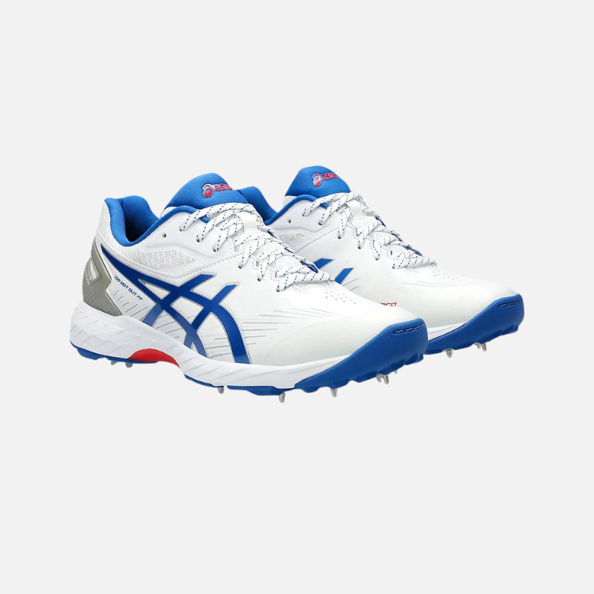Asics 350 NOT OUT FF Mens Cricket Shoes - White/Tuna Blue