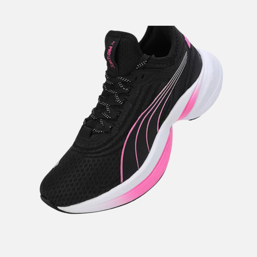 Puma Conduct Pro Women's Running Shoes -Black/Poison Pink/Silver