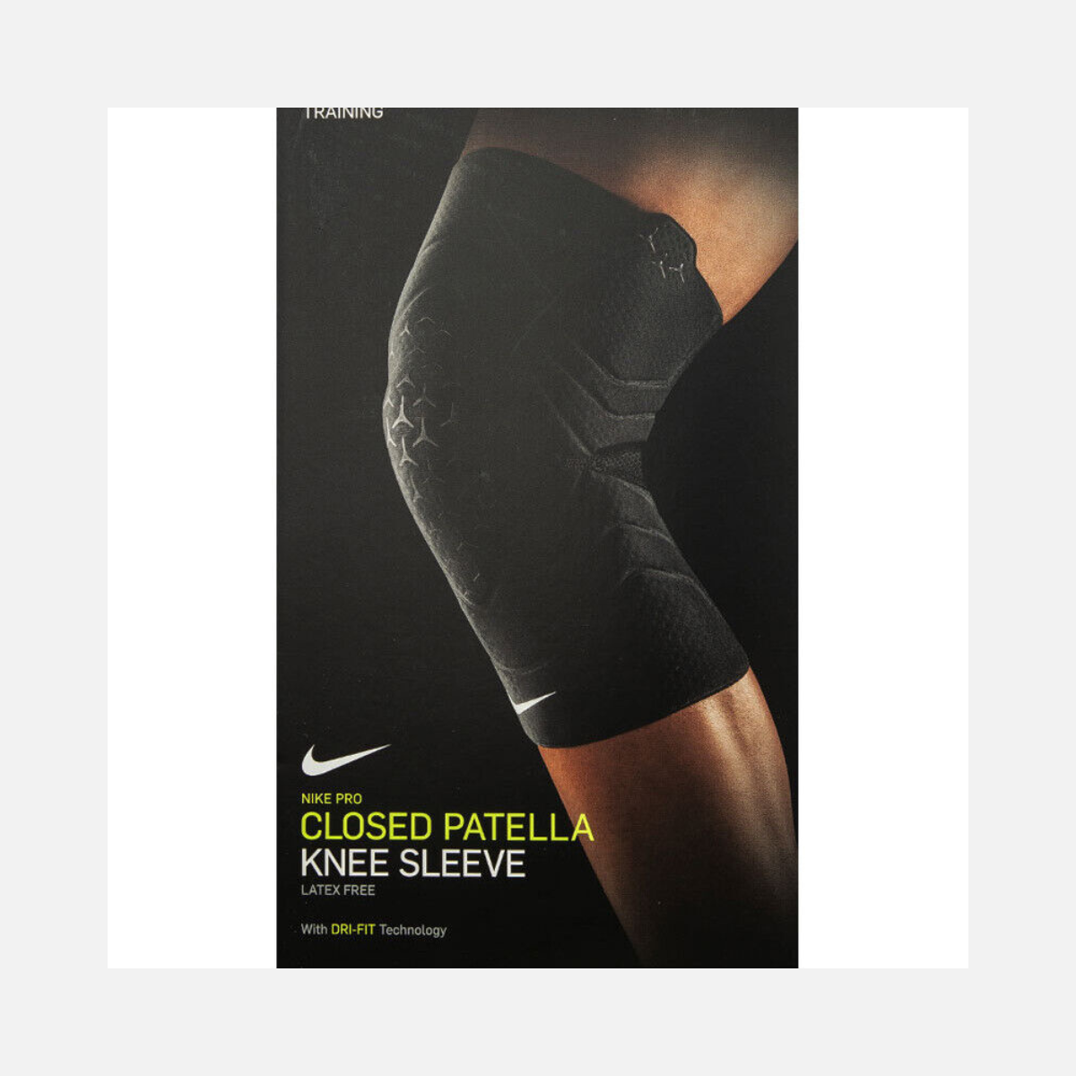 Nike, Pro Dri-FIT Closed Patella Knee Sleeve, Black
