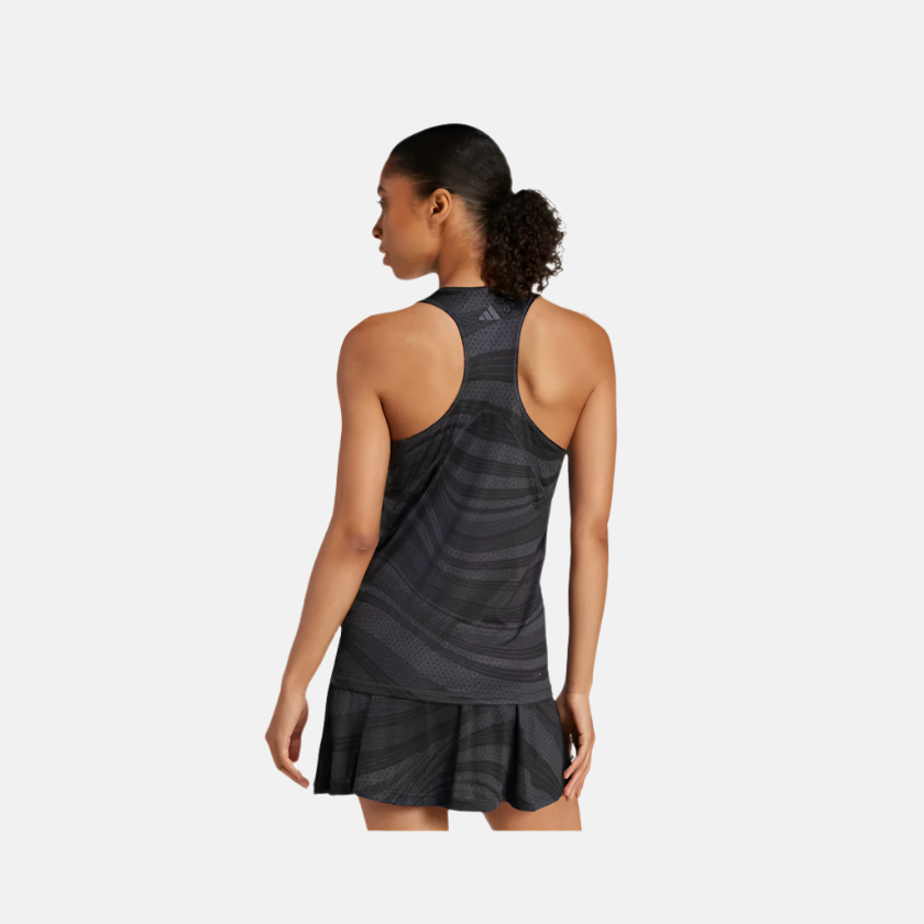 Adidas Club Tennis Climacool Graphic Women's Tennis Tank Top -Carbon